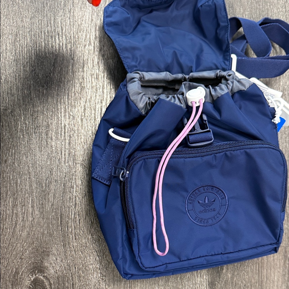 Adidas Royal Blue Drawstring Backpack - image 4